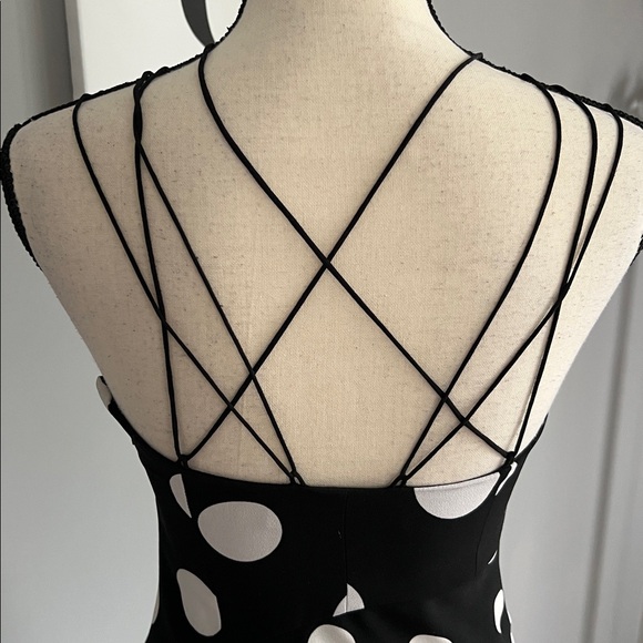 Karen Millen Polka Dot Midi Dress - Picture 6 of 11